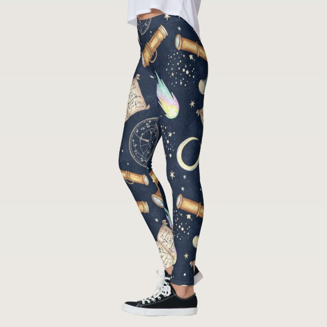 Create Your Own Astrological Studies Celestial Leggings (Left)