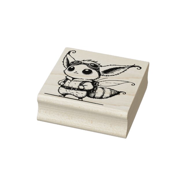 Create Your Own Aviator Flying Fairy Squirrel Rubber Stamp (Stamp)