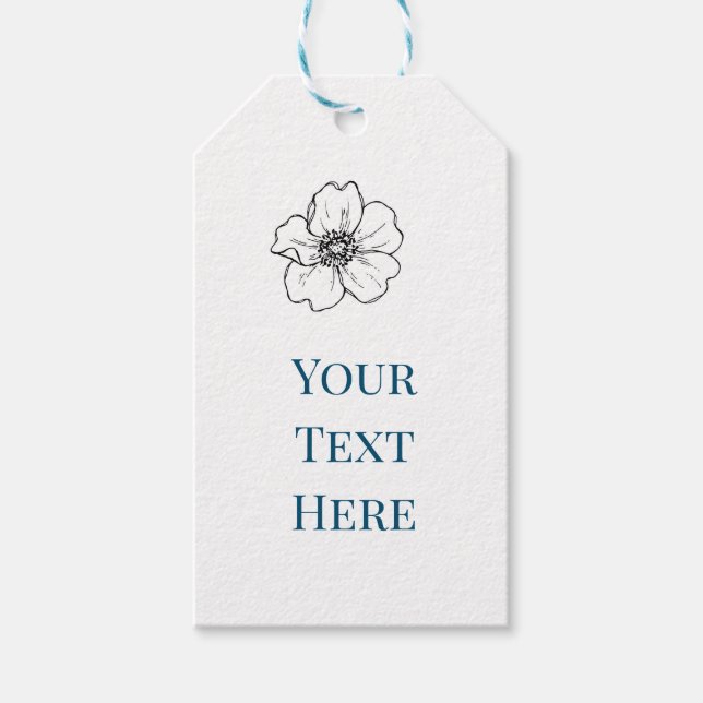 Create your own baby boy paper gift tag   (Front)