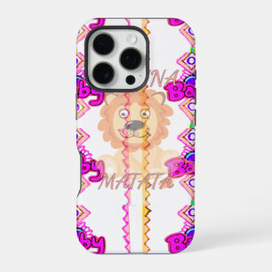Create Your Own Baby Fun Lion Cub Text Design iPhone 16 Pro Case
