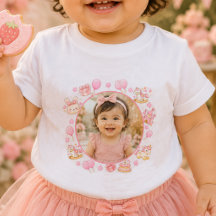 Create Your Own Baby Girl Birthday T-Shirt