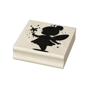 Create Your Own Baby Girl Flower Fairy Rubber Stamp