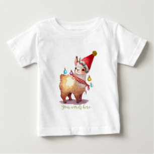 Create Your Own Baby Llama Santa T-Shirt