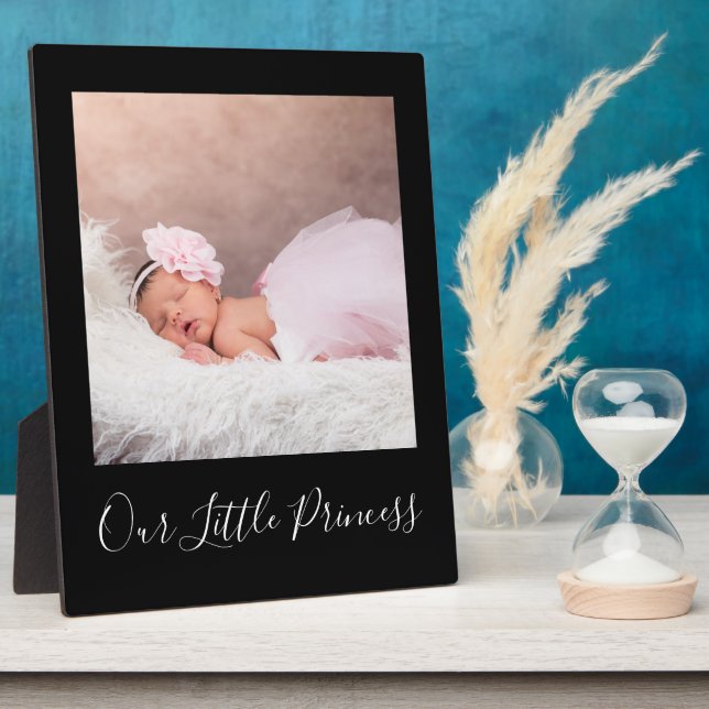 Create Your Own Baby Photo Keepsake Personalised  Plaque (Side)