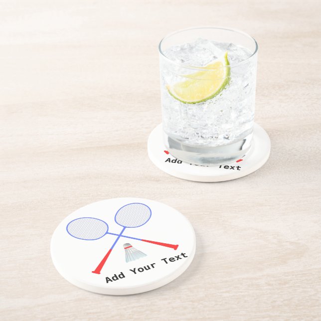 Create Your Own Badminton Player Coaster (Side)