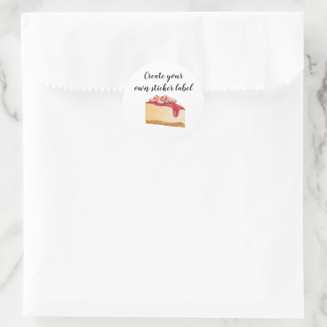 Create Your Own Bakery Sticker Label (Bag)
