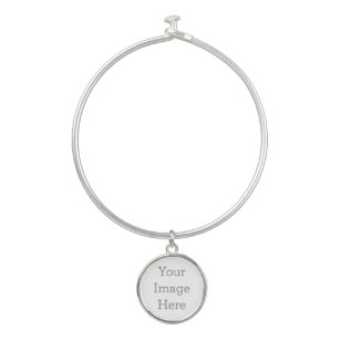Create Your Own Bangle Bracelet With Round Charm
