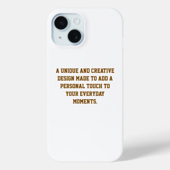 Create Your Own Barely There iPhone 15 Case (Back)