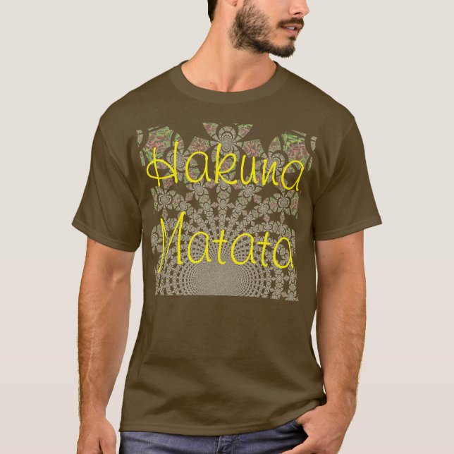 Create your own Basic Shirt Template Hakuna Matata (Front)