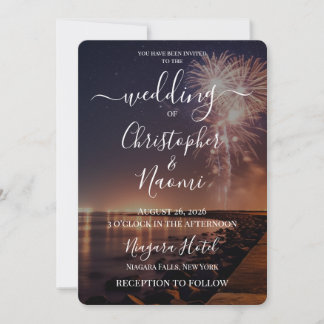 Create Your Own Beach Fireworks Invitation