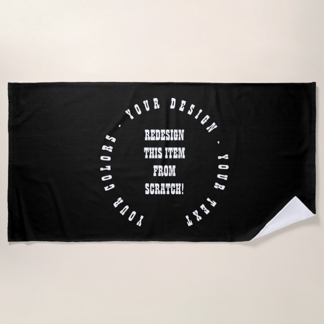 Create Your Own Beach Towel (Front)