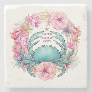 Create Your Own Beautiful Cancer Zodiac Stone Coaster