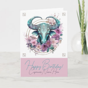 Create Your Own Beautiful Capricorn Zodiac Holiday Card
