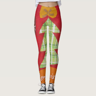 Create your own Beautiful Christmas Tree Design Leggings