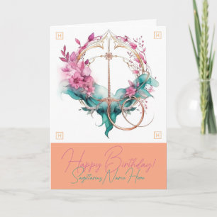 Create Your Own Beautiful Sagittarius Zodiac Holiday Card