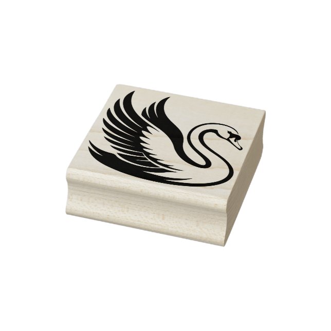 Create Your Own Beautiful Swan Bird Rubber Stamp (Stamp)