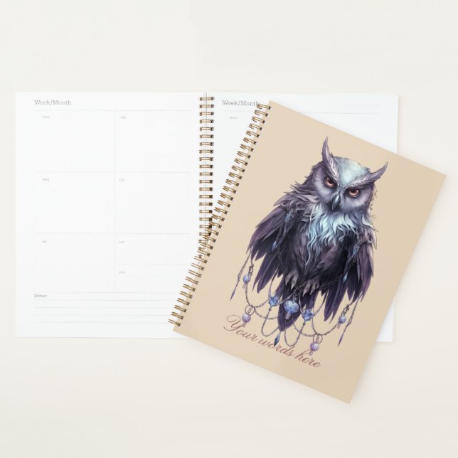 Create Your Own Bejeweled Owl Planner (Display)