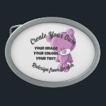 Create Your Own! -  Belt Buckle<br><div class="desc">Background shown: Purple Teddy

Create your own custom high quality stuff!

Customise this item with your own personalised text or redesign entirely from scratch by replacing our image with your own.</div>
