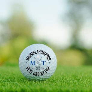 Create Your Own Best Dad Monogram Golf Balls