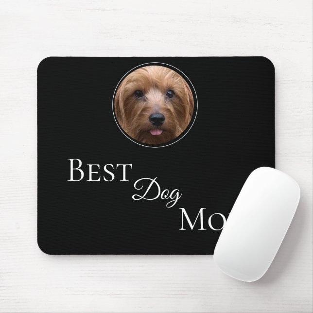 Create Your Own Best Dog Mum Personalised Photo  Mouse Pad (With Mouse)
