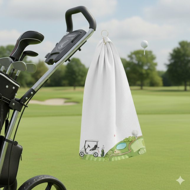 Create Your Own Best Grandpa By Par Golf Towel (Creator Uploaded)