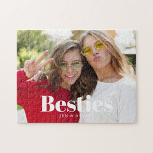 Create Your Own "Besties" BFF Personalised Photo Jigsaw Puzzle