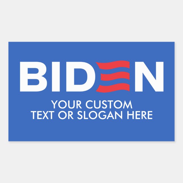 Create Your Own Biden 2024 Rectangular Sticker (Front)