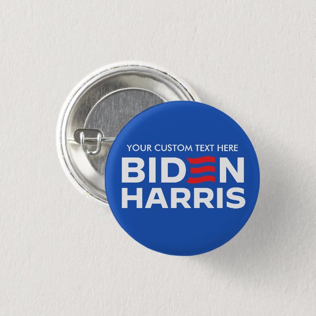 Create Your Own Biden Harris 2024 3 Cm Round Badge (Front & Back)