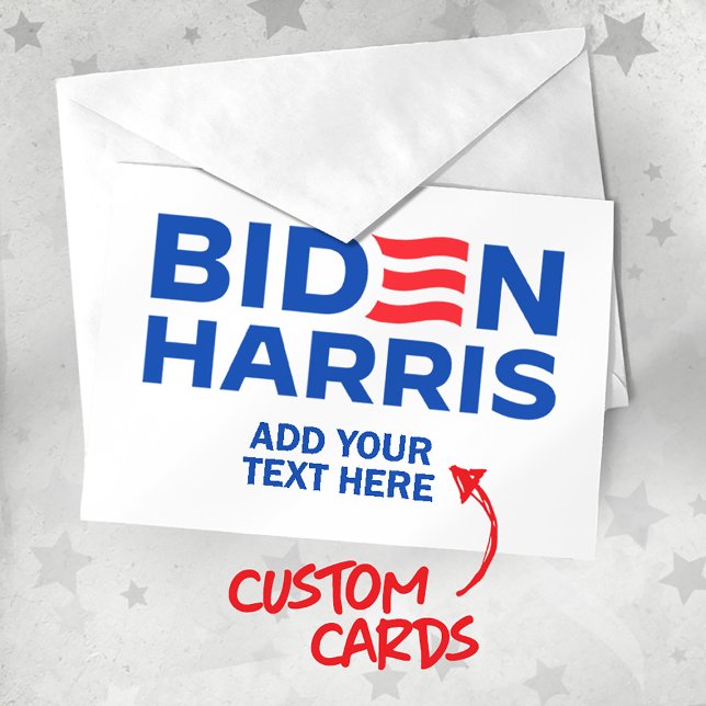 Create Your Own Biden Harris 2024 Postcard (Customize Biden Harris Cards from Politiclothes.com
Choose PERSONALIZE > ENTER TEXT or EDIT )
