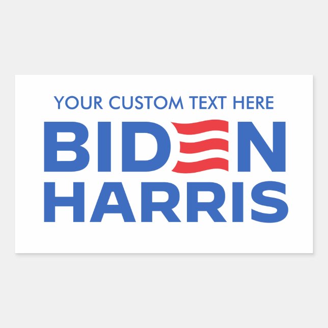 Create Your Own Biden Harris 2024 Rectangular Sticker (Front)