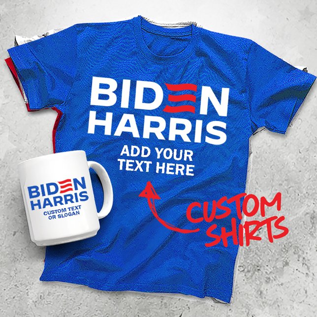 Create Your Own Biden Harris 2024 T-Shirt (Customize Biden Harris T-shirts from Politiclothes.com
Choose PERSONALIZE > ENTER TEXT or EDIT )