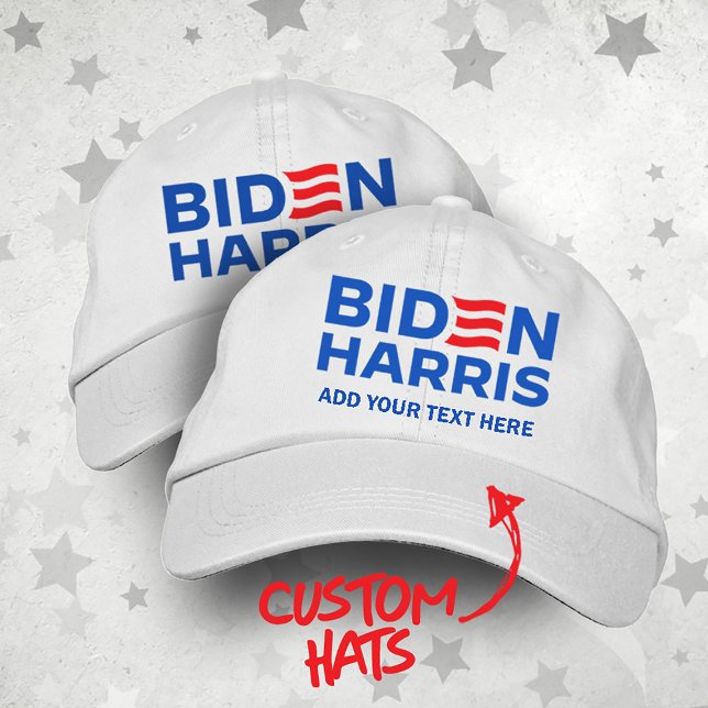 Create Your Own Biden Harris 2024 Trucker Hat (Customize Biden Harris Hats from Politiclothes.com
Choose PERSONALIZE > ENTER TEXT or EDIT )