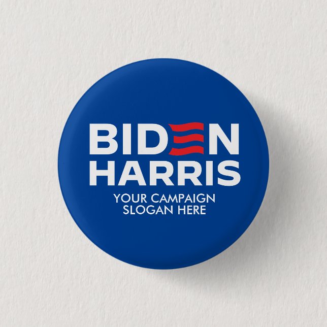 Create Your Own Biden Harris Campaign Slogan 3 Cm Round Badge (Front)