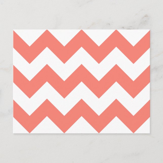 Create Your Own Big Salmon Zigzag Pattern Postcard (Front)