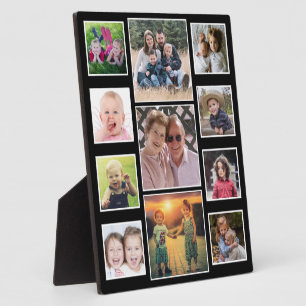Create Your Own Black 11 Family Photo Collage  Plaque