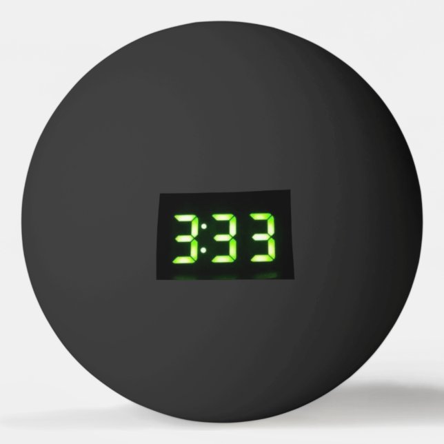 Create Your Own Black 333 Ping Pong Ball (Front)