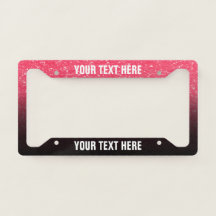 Create Your Own Black and Pink Glitter