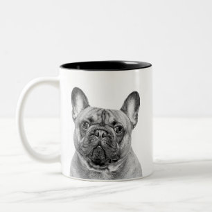Create Your Own Black and White Pet Photo Two-Tone Coffee Mug