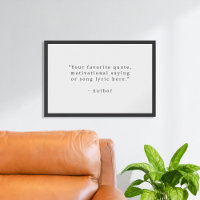 Create Your Own Black and White Quote