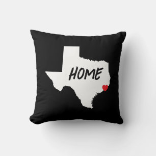 Create Your Own Black and White Texas Cushion