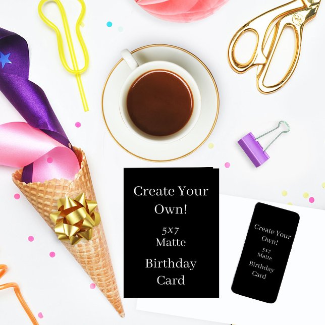 Create Your Own Black Birthday Card (Creator Uploaded)