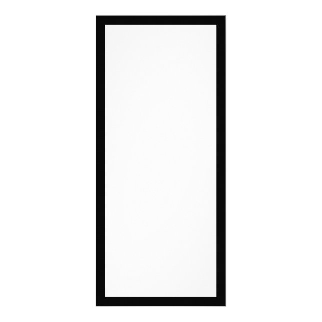 Create Your Own Black Border Rack Card (Front)