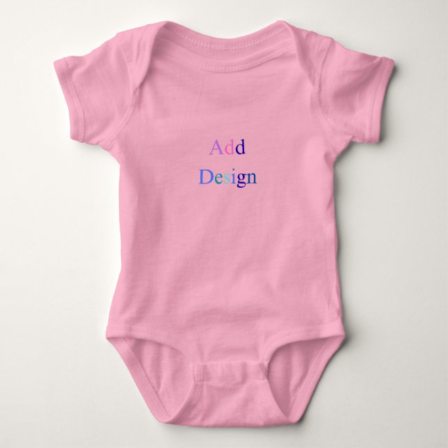  Create Your Own Black Custom Design Baby Bodysuit (Front)