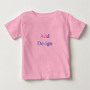 Create Your Own Black Custom Design Baby T-Shirt