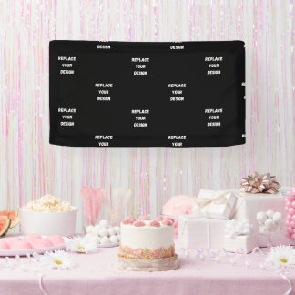 Create Your Own Black Custom Design Banner
