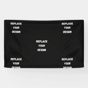 Create Your Own Black Custom Design Banner