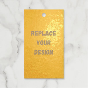 Create Your Own Black Custom Design Gift Tags