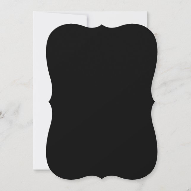 Create Your Own Black Custom Design Holiday Card (Front)