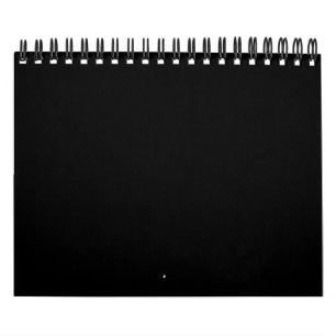 Create Your Own Black Custom Design Holiday Card Calendar