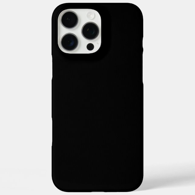 Create Your Own Black Custom Design Holiday Card Case-Mate iPhone Case (Back)